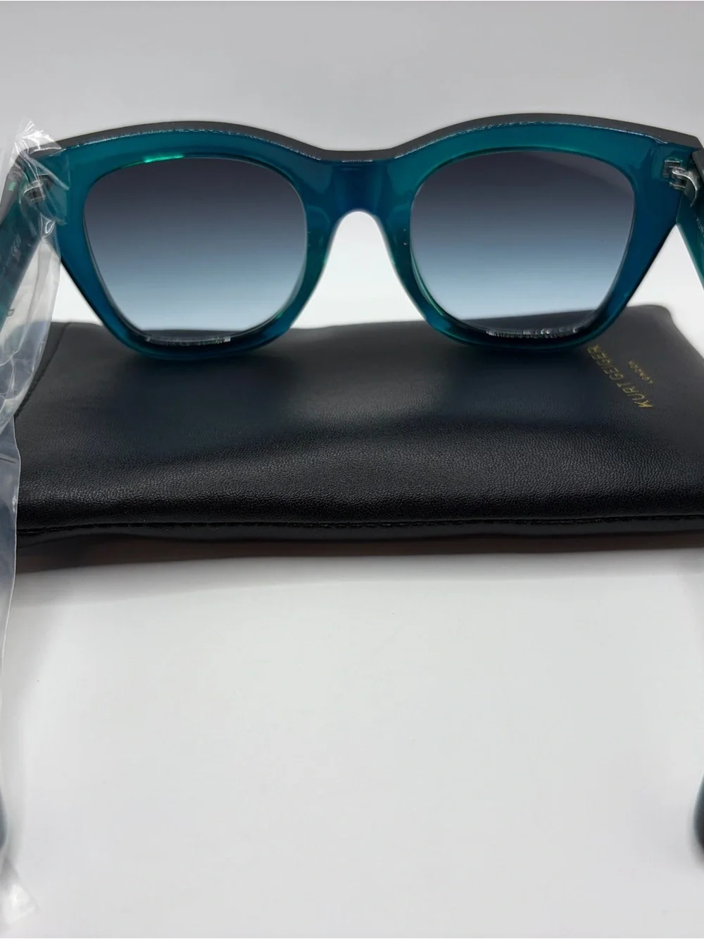 Kurt Geiger Teal Cat Eye Sunglasses